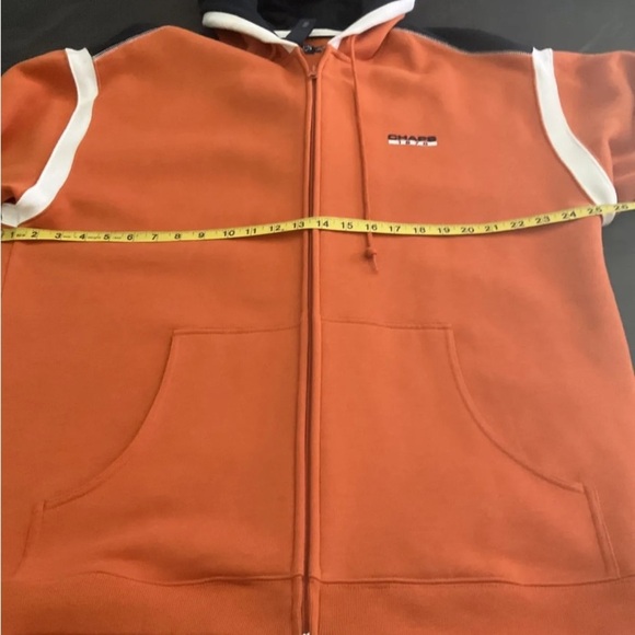 CHAPS Hoodie XLarge Ralph Lauren Orange Full Zipper Hoodie  🌟 - Picture 6 of 7